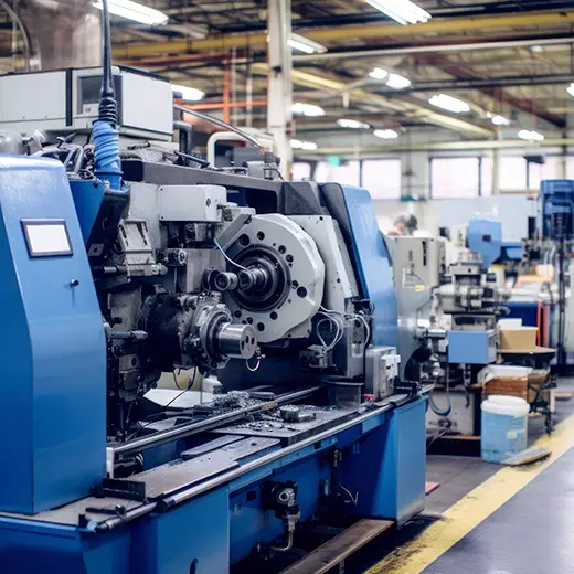 Machines industrielles en usine